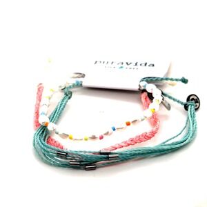 Pura Vida Seafoam Pink Pearl Bracelet Pack
